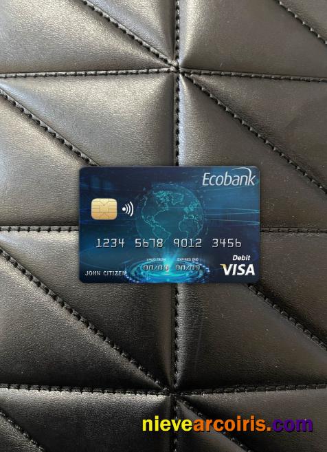 Chad Ecobank visa card photolook